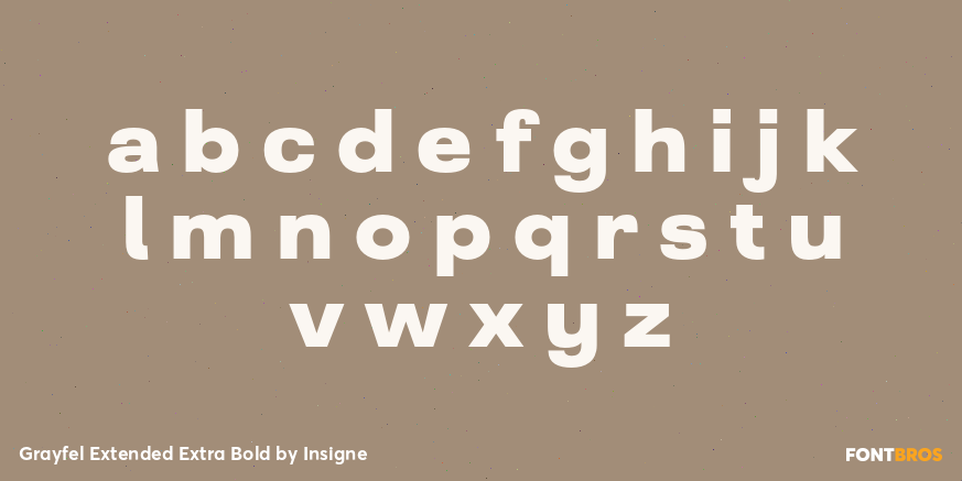 Grayfel Extended Extra Bold Font Poster #3
