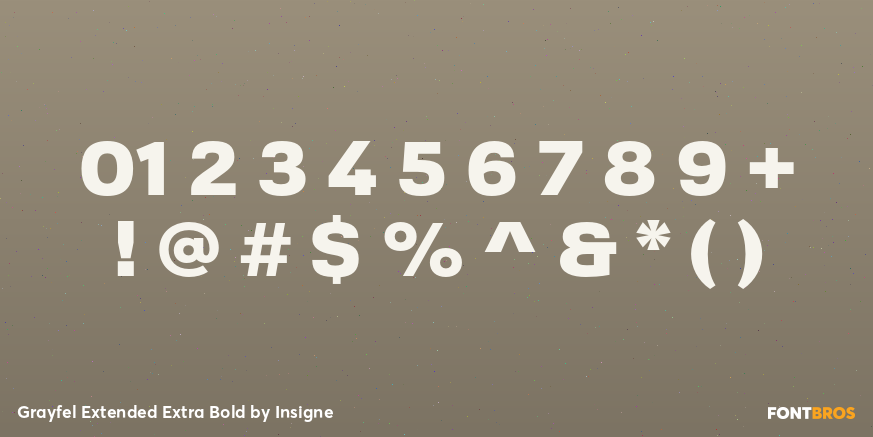 Grayfel Extended Extra Bold Font Poster #4