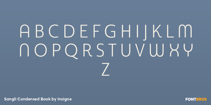 Sangli Condensed Book Font Poster #2