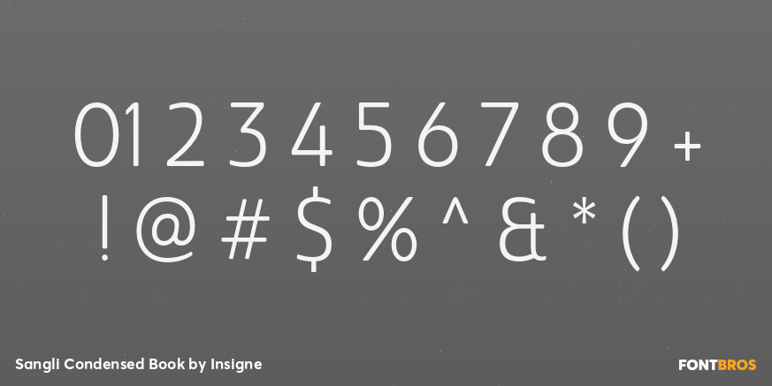 Sangli Condensed Book Font Poster #4