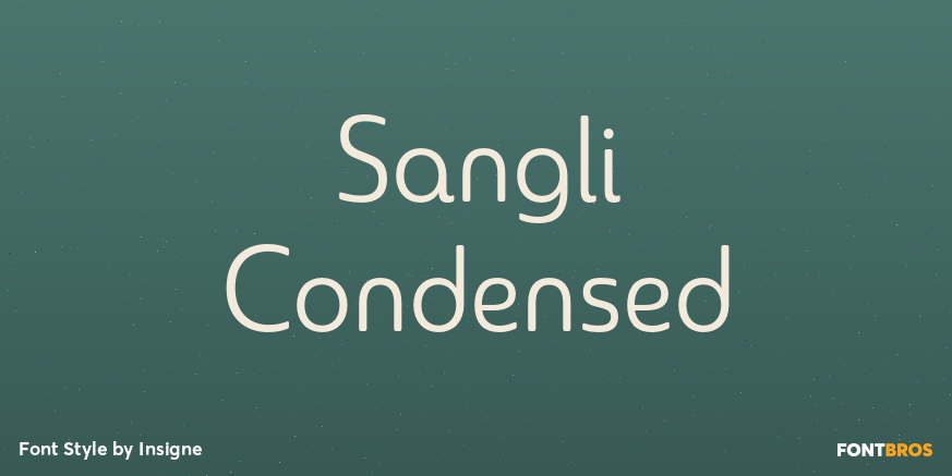 Sangli Condensed Font Poster #1