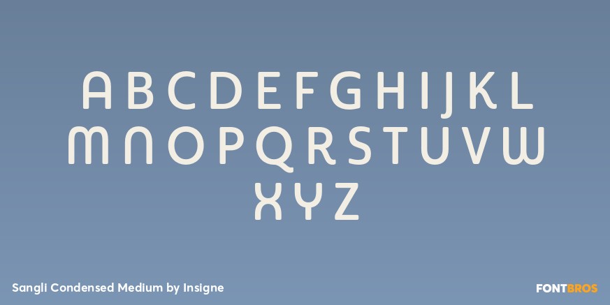 Sangli Condensed Medium Font Poster #2