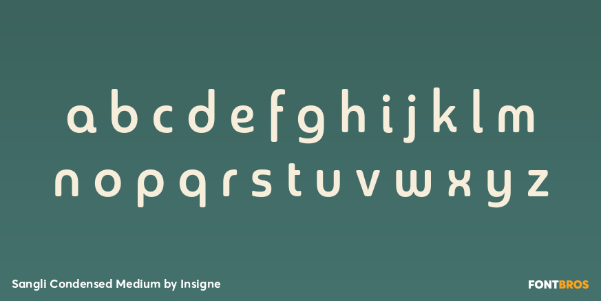 Sangli Condensed Medium Font Poster #3