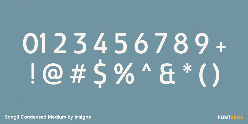 Sangli Condensed Medium Font Poster #4