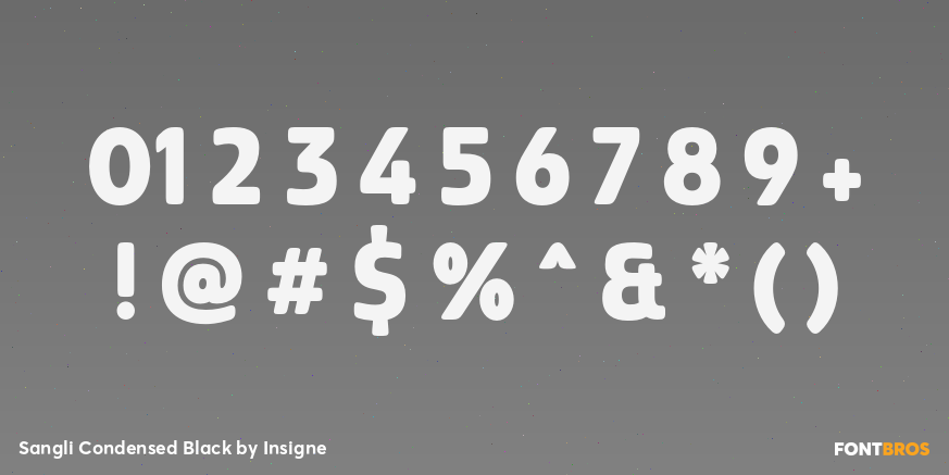 Sangli Condensed Black Font Poster #1