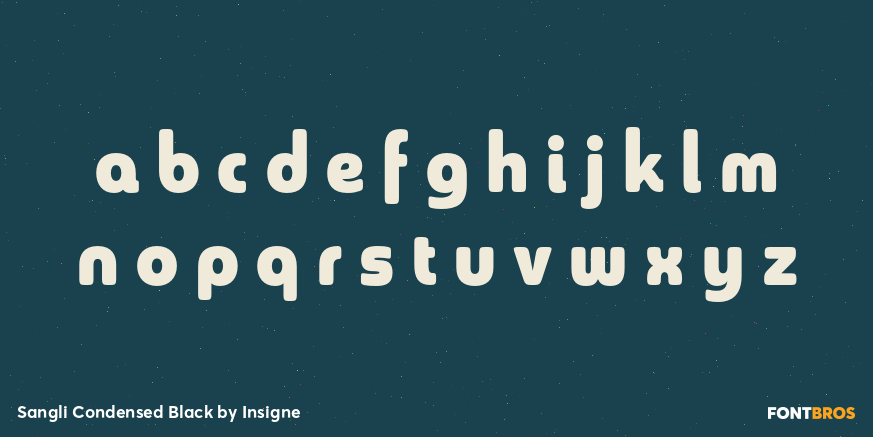 Sangli Condensed Black Font Poster #3