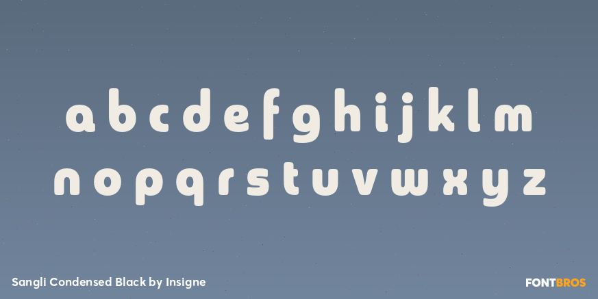 Sangli Condensed Black Font Poster #1