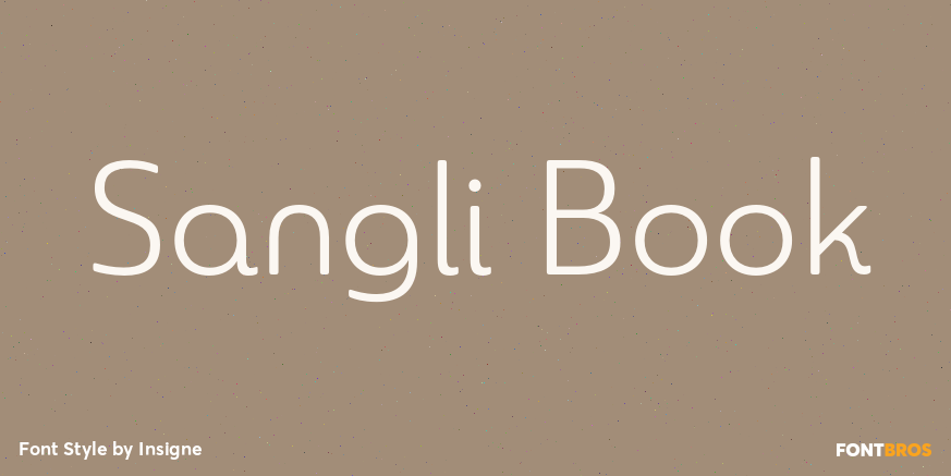 Sangli Book Font Poster #1
