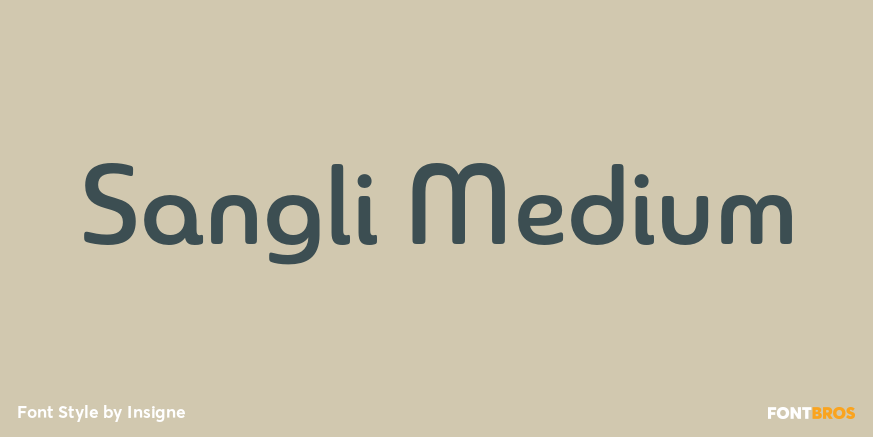 Sangli Medium Font Poster #1