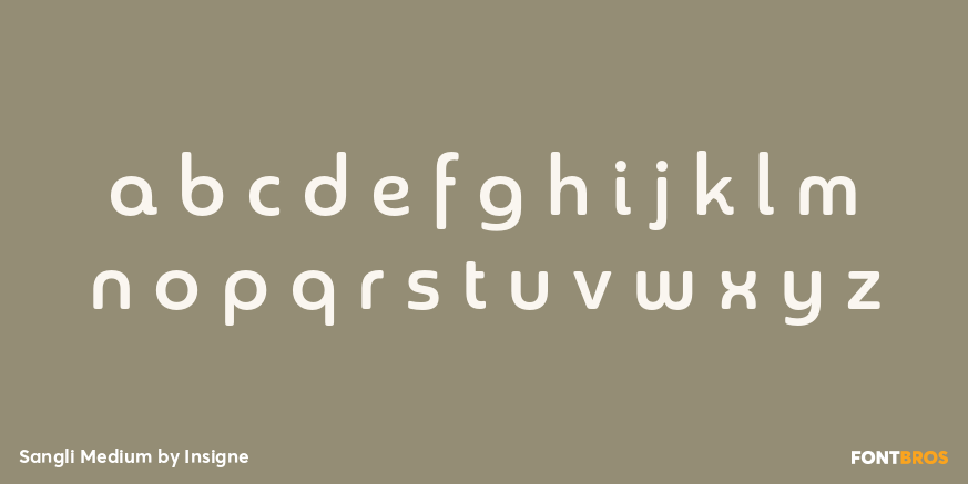 Sangli Medium Font Poster #1