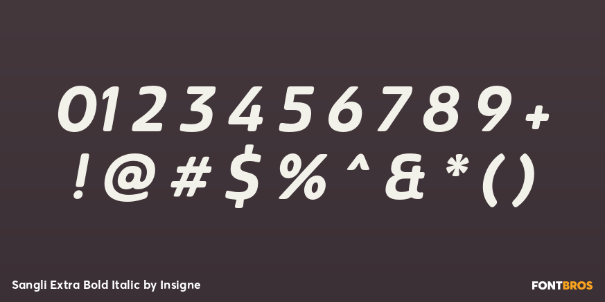 Sangli Extra Bold Italic Font Poster #4