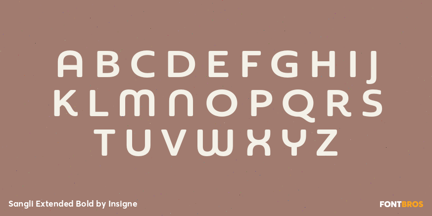 Sangli Extended Bold Font Poster #1