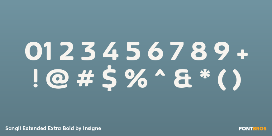Sangli Extended Extra Bold Font Poster #4