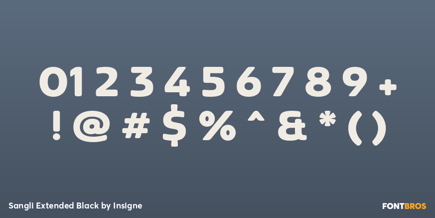 Sangli Extended Black Font Poster #1