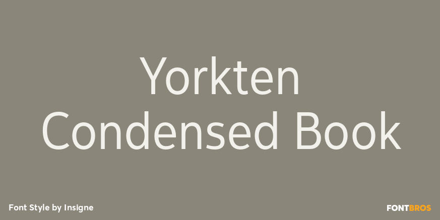 Yorkten Condensed Book Font Poster #1