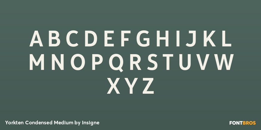 Yorkten Condensed Medium Font Poster #1