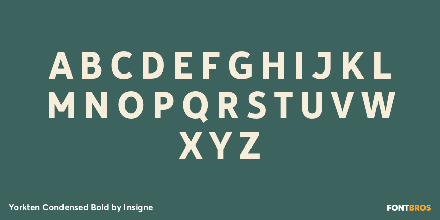 Yorkten Condensed Bold Font Poster #2