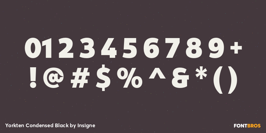 Yorkten Condensed Black Font Poster #1
