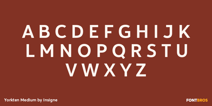 Yorkten Medium Font Poster #2