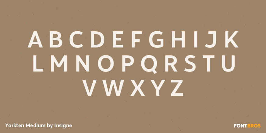 Yorkten Medium Font Poster #1