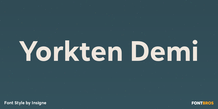 Yorkten Demi Font Poster #1