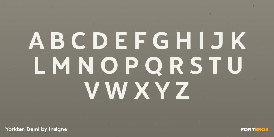 Yorkten Demi Font Poster #1