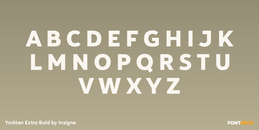 Yorkten Extra Bold Font Poster #2