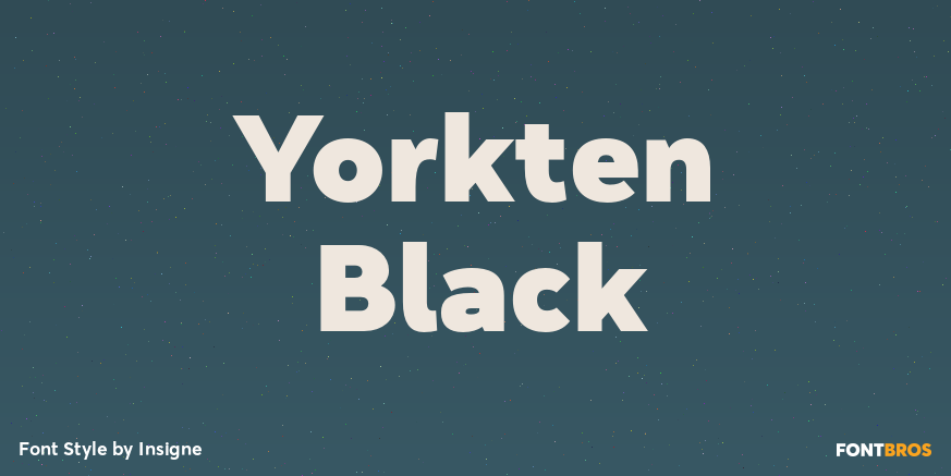 Yorkten Black Font Poster #1