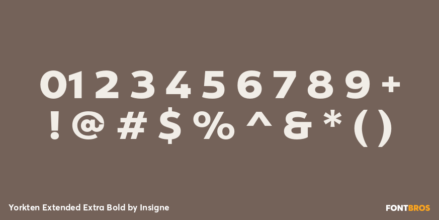 Yorkten Extended Extra Bold Font Poster #1