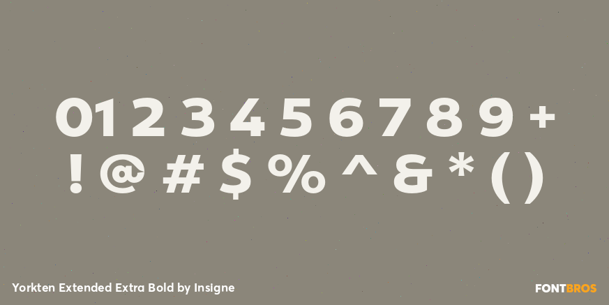 Yorkten Extended Extra Bold Font Poster #4
