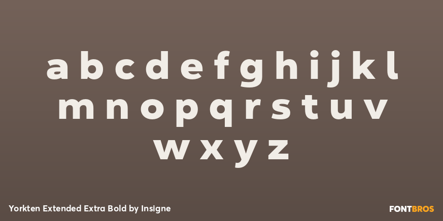 Yorkten Extended Extra Bold Font Poster #1