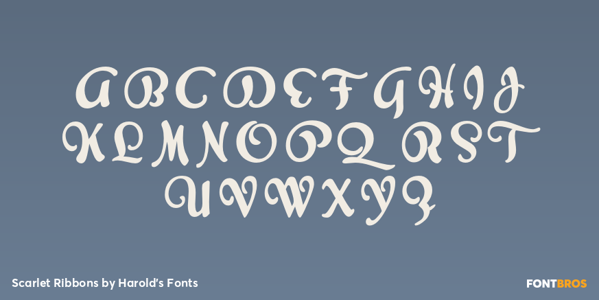 Scarlet Ribbons Font Poster #2
