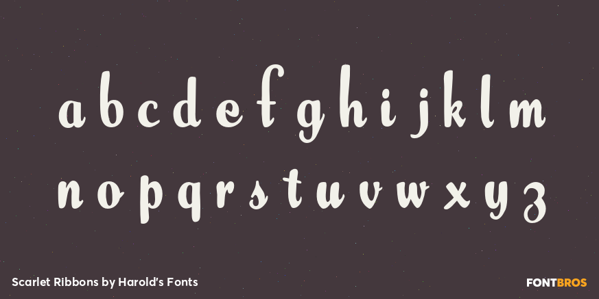 Scarlet Ribbons Font Poster #3