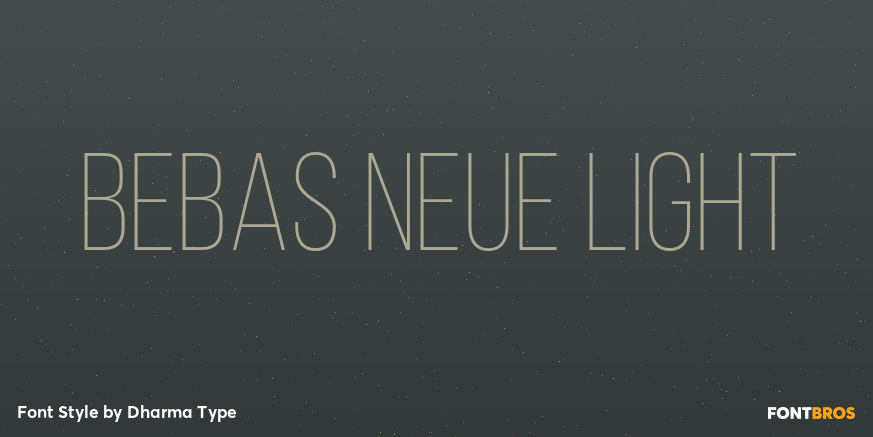 Bebas Neue Light Font Poster #1
