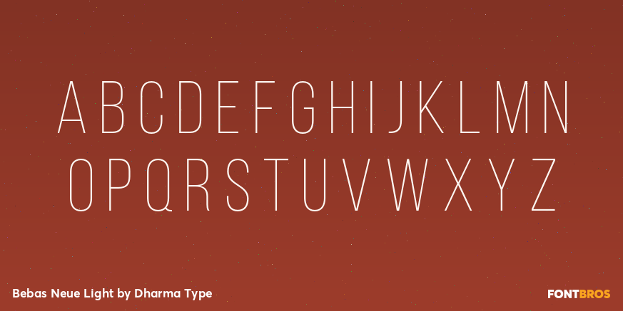 Bebas Neue Light Font Poster #3