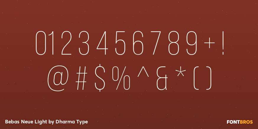 Bebas Neue Light Font Poster #4