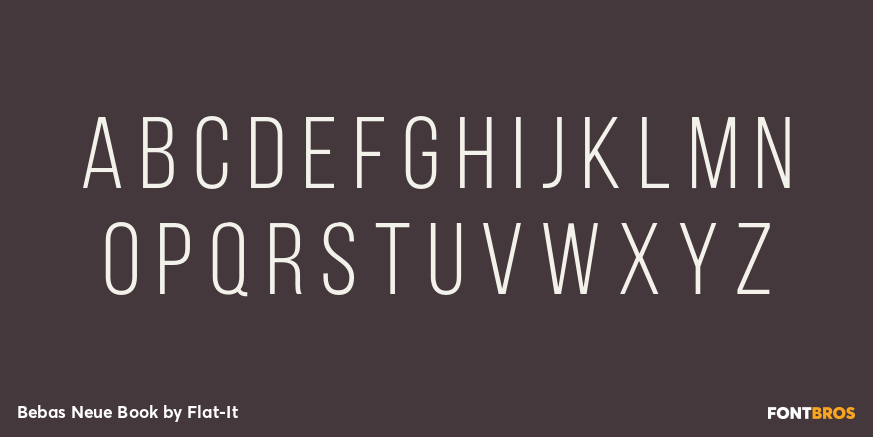 Bebas Neue Book Font Poster #1
