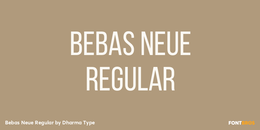 Bebas Neue Regular Font Poster #1