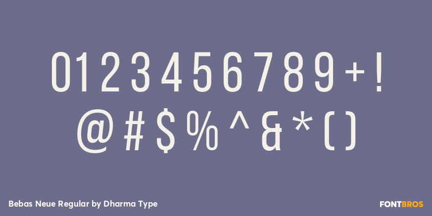 Bebas Neue Regular Font Poster #4