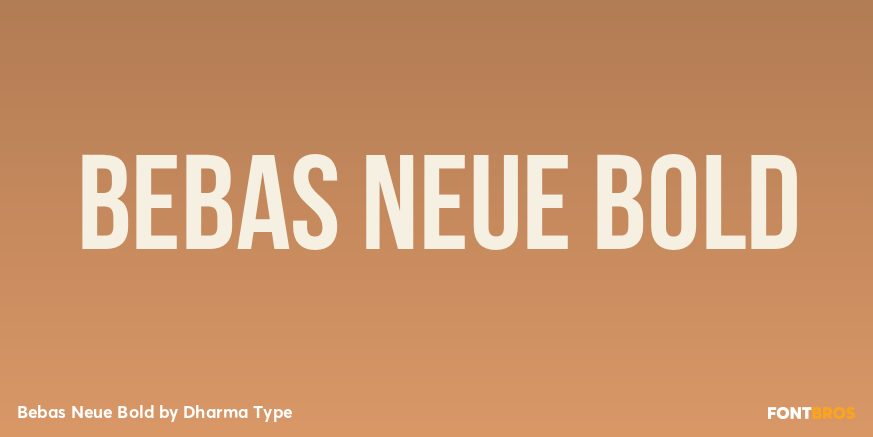 Bebas Neue Bold Font Poster #1
