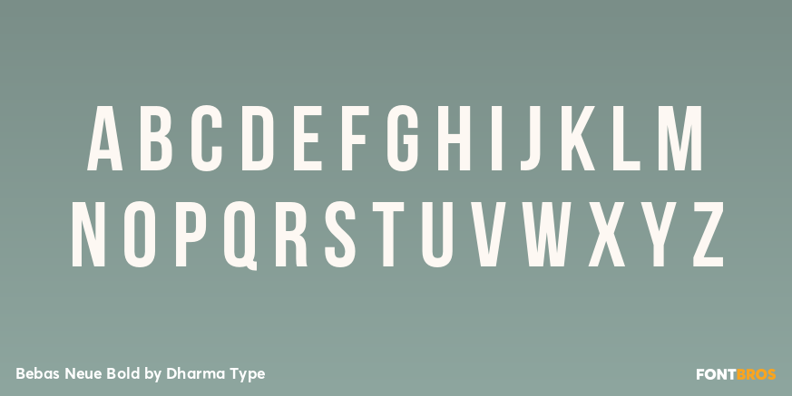 Bebas Neue Bold Font Poster #2