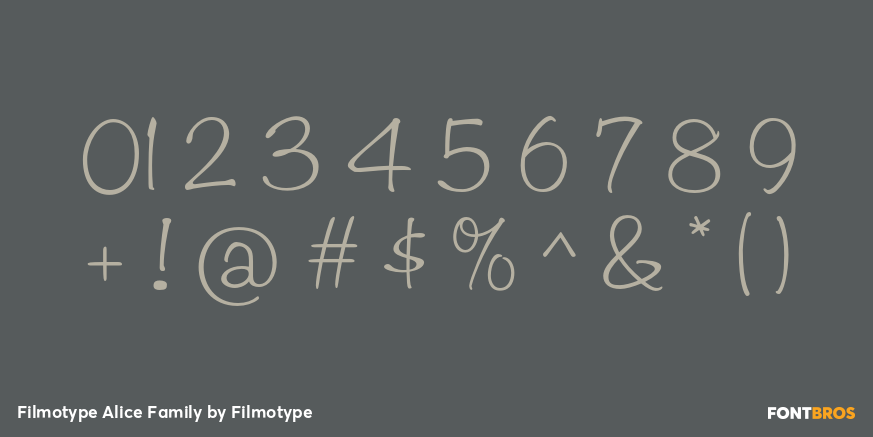 Filmotype Alice Family Font Poster #4
