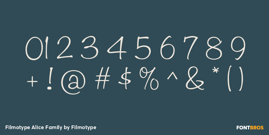 Filmotype Alice Family Font Poster #4
