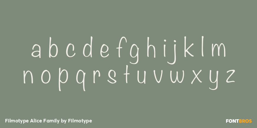 Filmotype Alice Family Font Poster #3