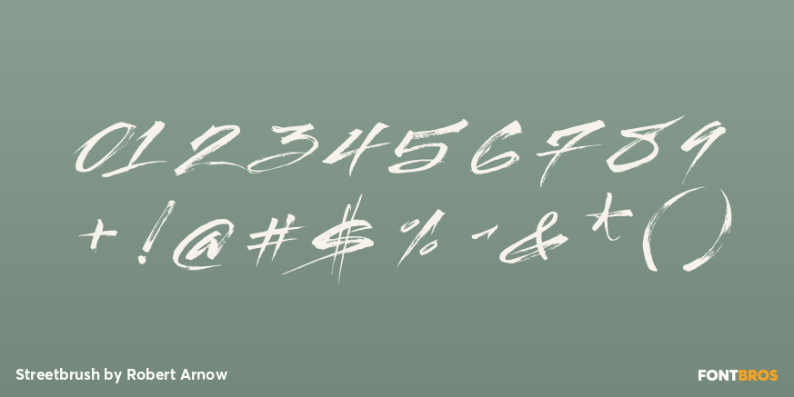 Streetbrush Font Poster #4