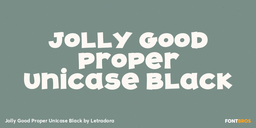 Jolly Good Proper Unicase Black Font Poster #1
