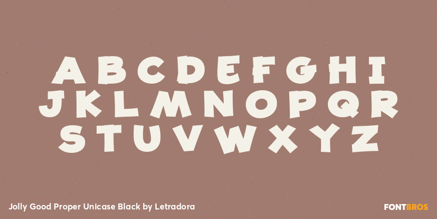 Jolly Good Proper Unicase Black Font Poster #2