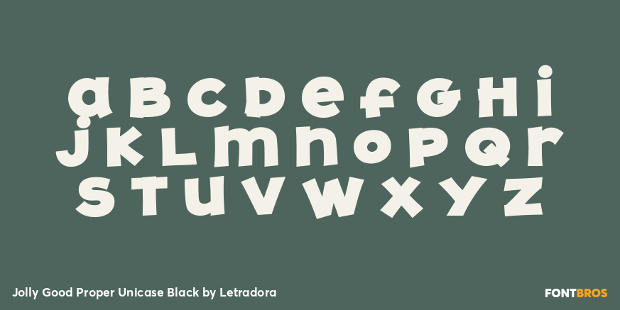 Jolly Good Proper Unicase Black Font Poster #3