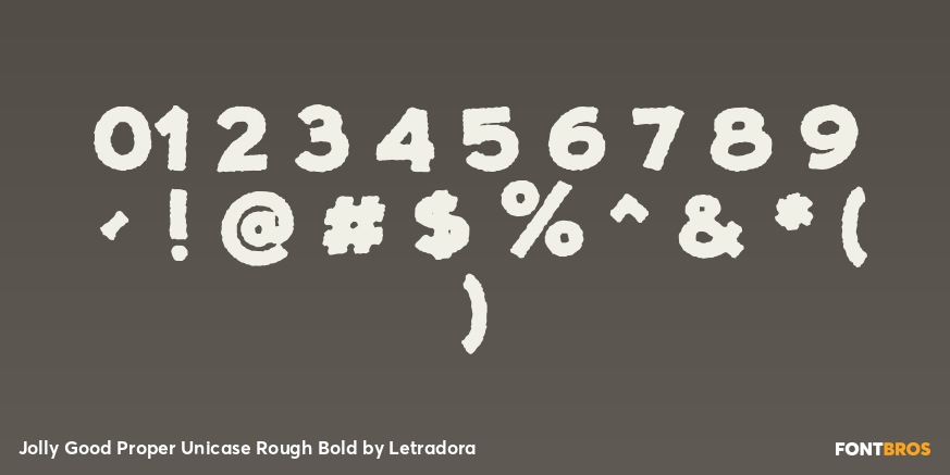 Jolly Good Proper Unicase Rough Bold Font Poster #1