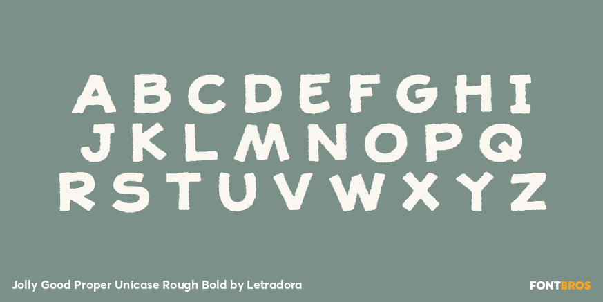 Jolly Good Proper Unicase Rough Bold Font Poster #1